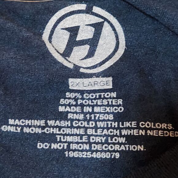 Humor Graphic Tee • Men’s 2XL • “In My Defense” Quote • Dark Blue • New - Picture 3 of 5